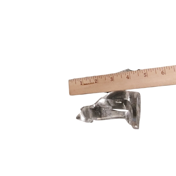 Vintage Lucite Acrylic Sitting Cat Figurine 4" tall & 2" wide - Picture 7 of 12